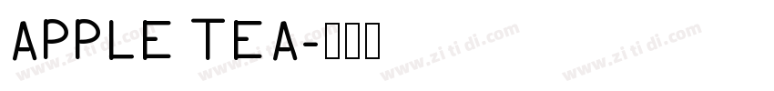 APPLE TEA字体转换